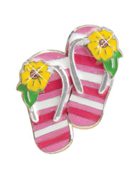 Striped Flip Flops Finders Key Purse®